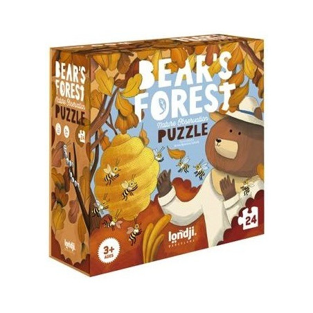 BEAR'S FOREST puzzle tekturowe 24 el.
