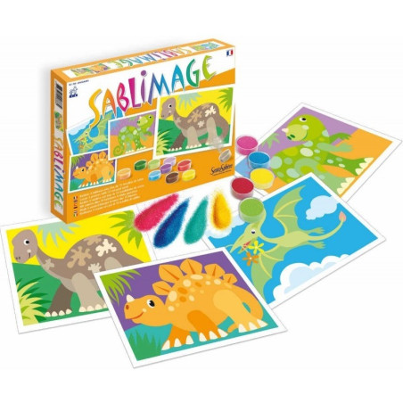 DINOZAURY plansze do malowania piaskiem Sablimage