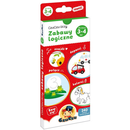 ZABAWY LOGICZNE zestaw edukacyjny 3-4 lata