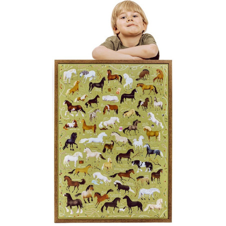 KONIE puzzle tekturowe 60 el. Puzzlove