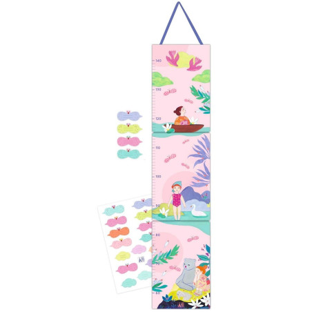 JEZIORO miarka wzrostu z naklejkami