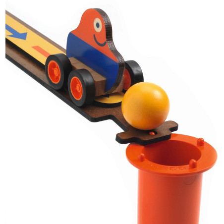 MAGIA tor kulkowy drewniany zestaw kreatywny Zig&Go 43 el.