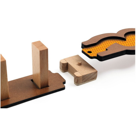 MAGIA tor kulkowy drewniany zestaw kreatywny Zig&Go 43 el.