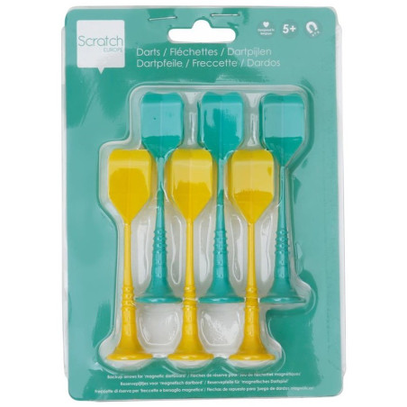 ZIELONO ŻÓŁTE rzutki magnetyczne 6 szt.