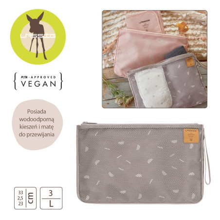 BLOCKS TAUPE organizer podróżny z matą do przewijania Casual Label