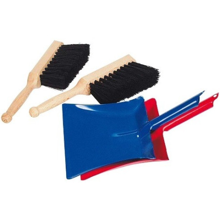 ZMIOTKA Z SZUFELKĄ zestaw do sprzątania niebieski