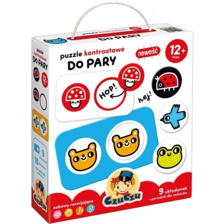 OUTLET - PUZZLE KONTRASTOWE do pary 9 układanek