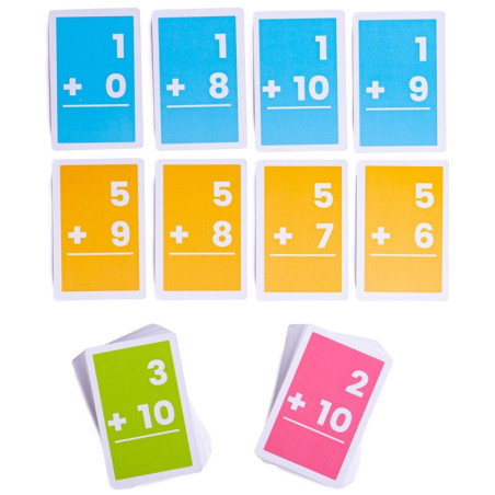 DODAWANIE fiszki do nauki liczenia 0-10