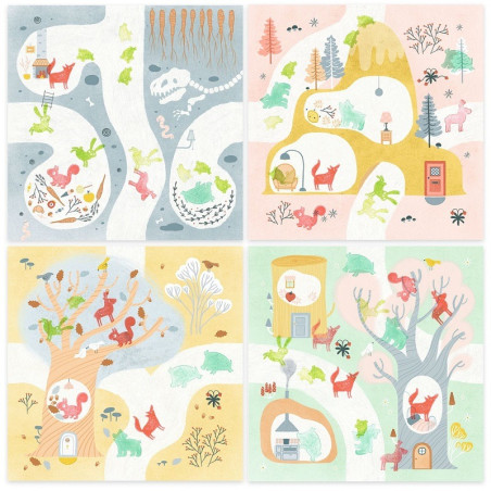 ZWIERZĘTA zestaw artystyczny malowanie stempelkami