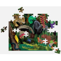 LAS DESZCZOWY tekturowe puzzle dwustronne 100 el.