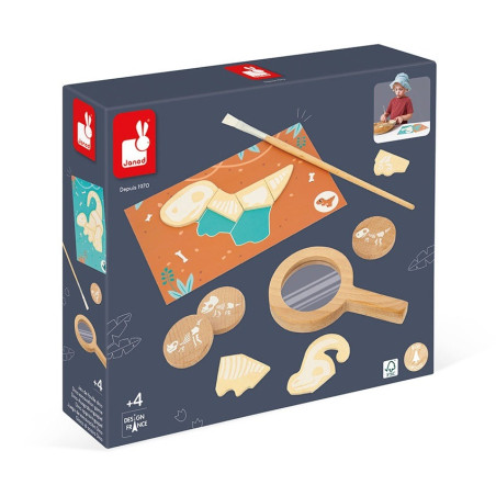 DINOZAURY układanka wykopaliska