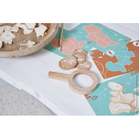 DINOZAURY układanka wykopaliska