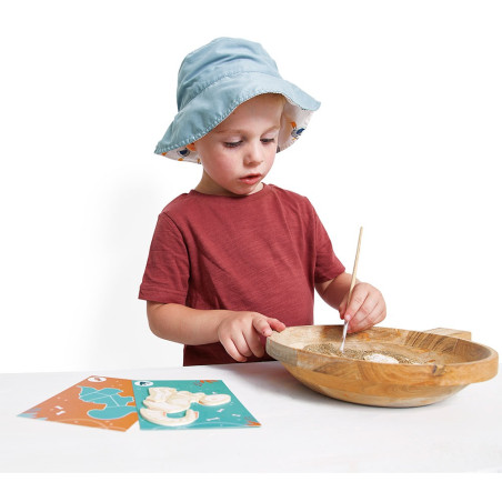 DINOZAURY układanka wykopaliska