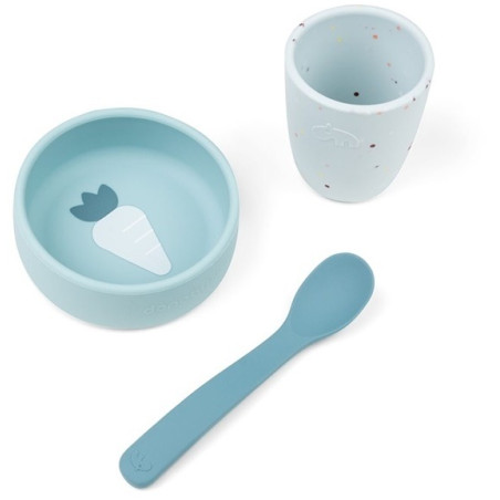 BLUE silikonowy zestaw obiadowy