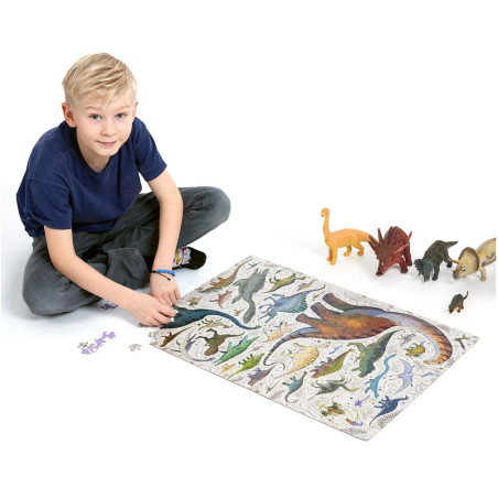 DINOZAURY puzzle tekturowe 500 el. Puzzlove