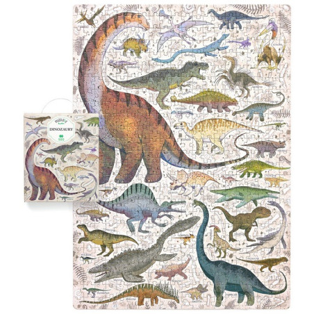 DINOZAURY puzzle tekturowe 500 el. Puzzlove