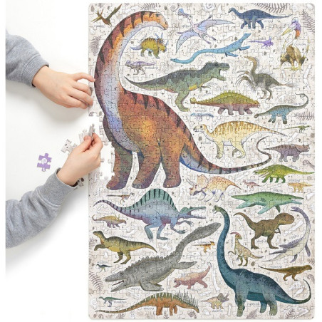 DINOZAURY puzzle tekturowe 500 el. Puzzlove