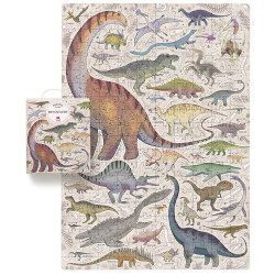 DINOZAURY puzzle tekturowe 200 el. Puzzlove