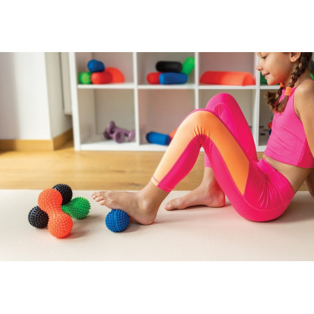 WAŁEK DO MASAŻU I REHABILITACJI duoball zielony 15,5 cm