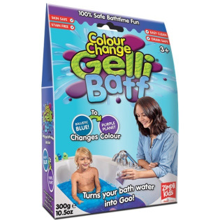 MAGICZNY PROSZEK DO KĄPIELI Gelli Baff Colour Change błękitny 300 g