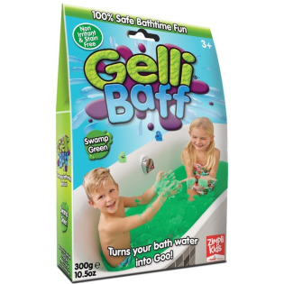 MAGICZNY PROSZEK DO KĄPIELI Gelli Baff zielony 1 użycie 300 g
