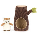 SÓWKA leśny domek dziupla przytulanka Forest Fauna Owl 18 cm