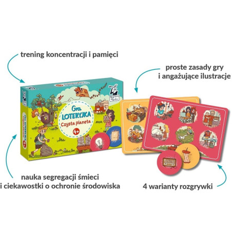 CZYSTA PLANETA tekturowa gra loteryjka