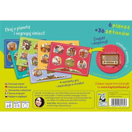 CZYSTA PLANETA tekturowa gra loteryjka