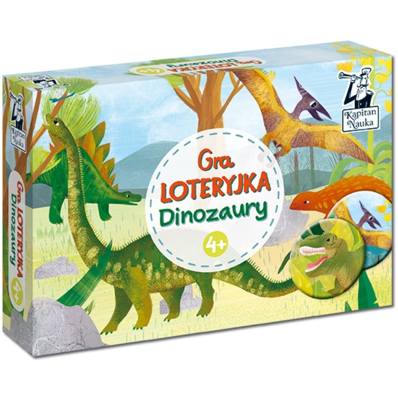 DINOZAURY tekturowa gra loteryjka