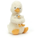 KACZKA Z MALEŃSTWEM przytulanka Huddles Duck 24 cm