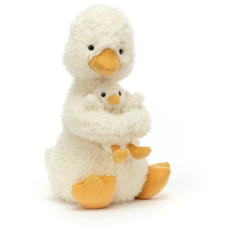 KACZKA Z MALEŃSTWEM przytulanka Huddles Duck 24 cm