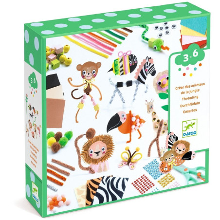 DŻUNGLA kreatywne pudełko zestaw artystyczny