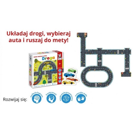 DROGA duże puzzle z grą