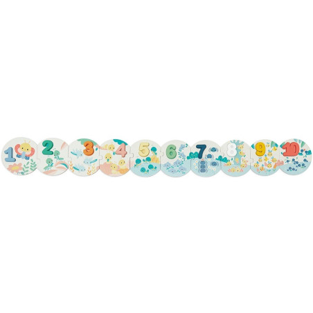 UCZĘ SIĘ LICZYĆ drewniane puzzle Pure