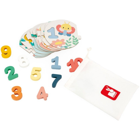 UCZĘ SIĘ LICZYĆ drewniane puzzle Pure