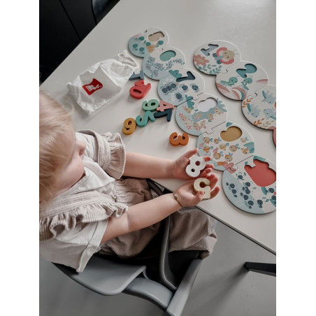 UCZĘ SIĘ LICZYĆ drewniane puzzle Pure
