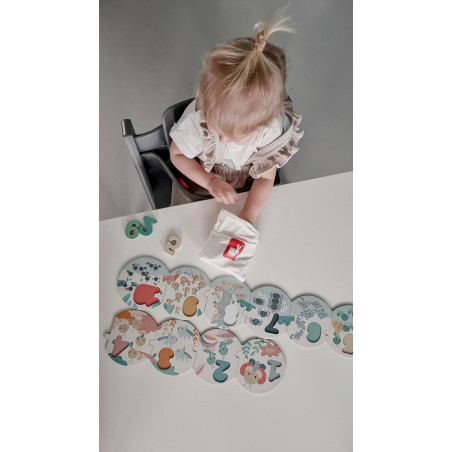 UCZĘ SIĘ LICZYĆ drewniane puzzle Pure