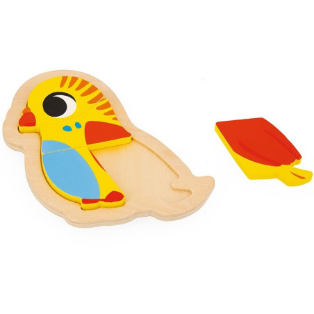 ZWIERZĄTKA DOMOWE drewniane puzzle progresywne 4 układanki – 2, 3, 4 i 5 el.