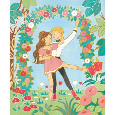 TANCERKI złote kontury zestaw kreatywny Art&Craft