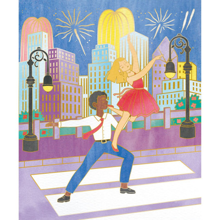 TANCERKI złote kontury zestaw kreatywny Art&Craft