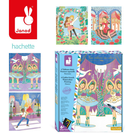 TANCERKI złote kontury zestaw kreatywny Art&Craft